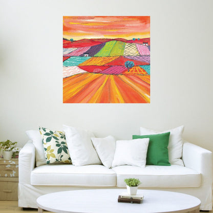 Gloriosos campos de maíz en Escocia - Caroline Duncan ART
