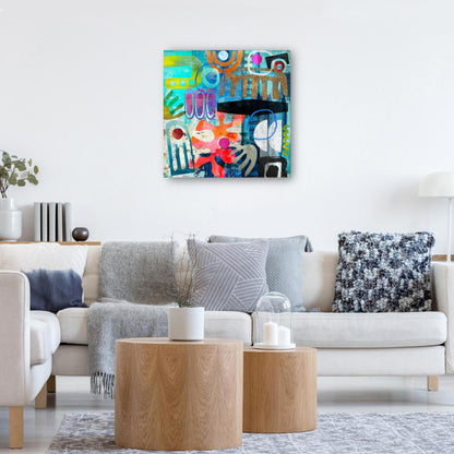 Azul abstracto tribal - Nikki Chu
