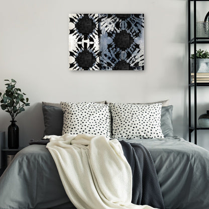 Flor Tribal Azul Horizontal - Nikki Chu