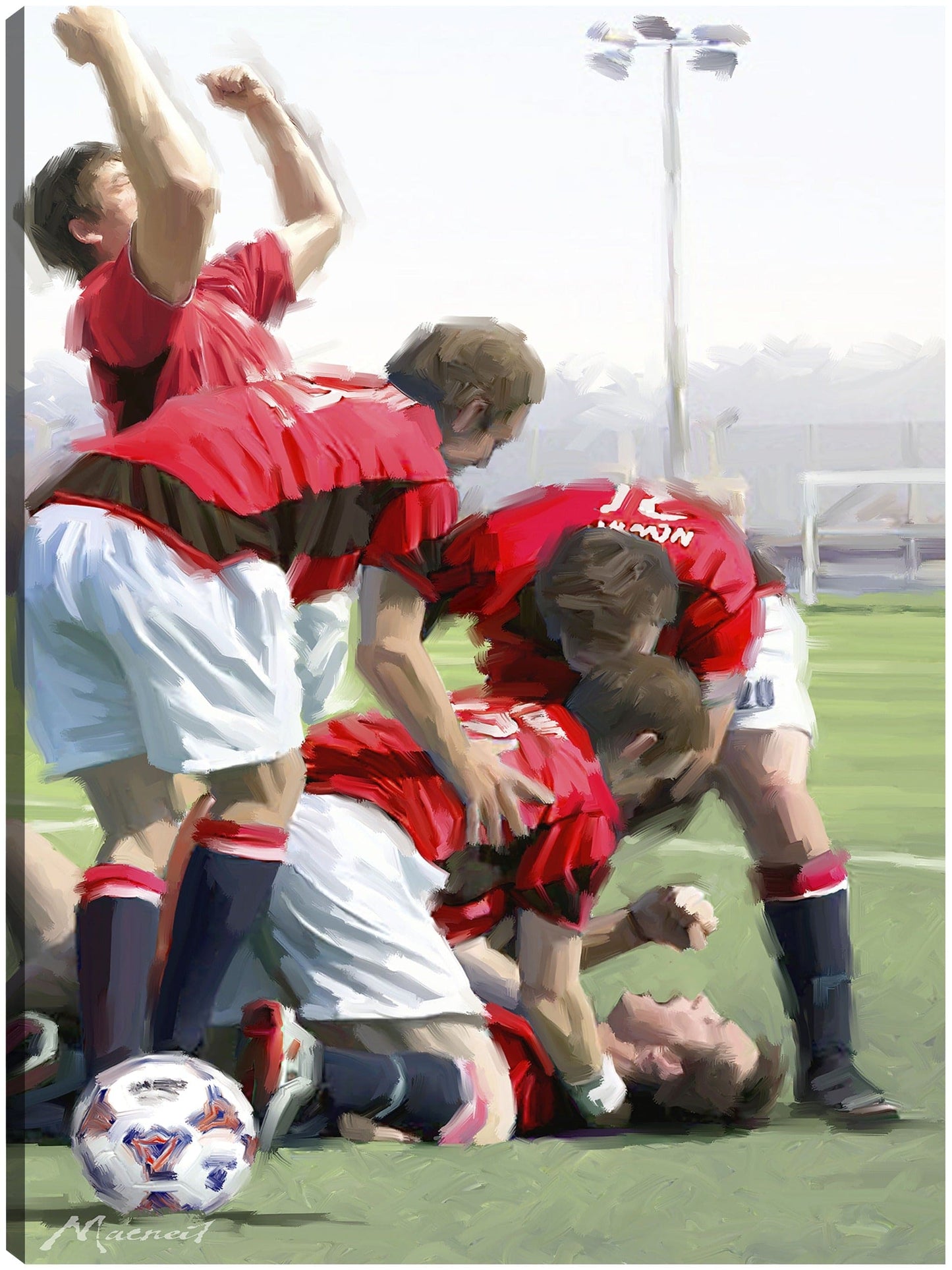 Celebración del fútbol - The Macneil Studio