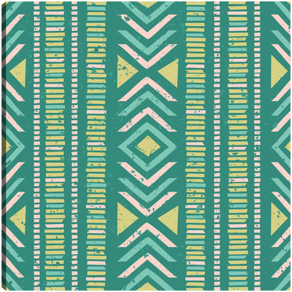 Patrón de tango tribal verde azulado - DP Gallery