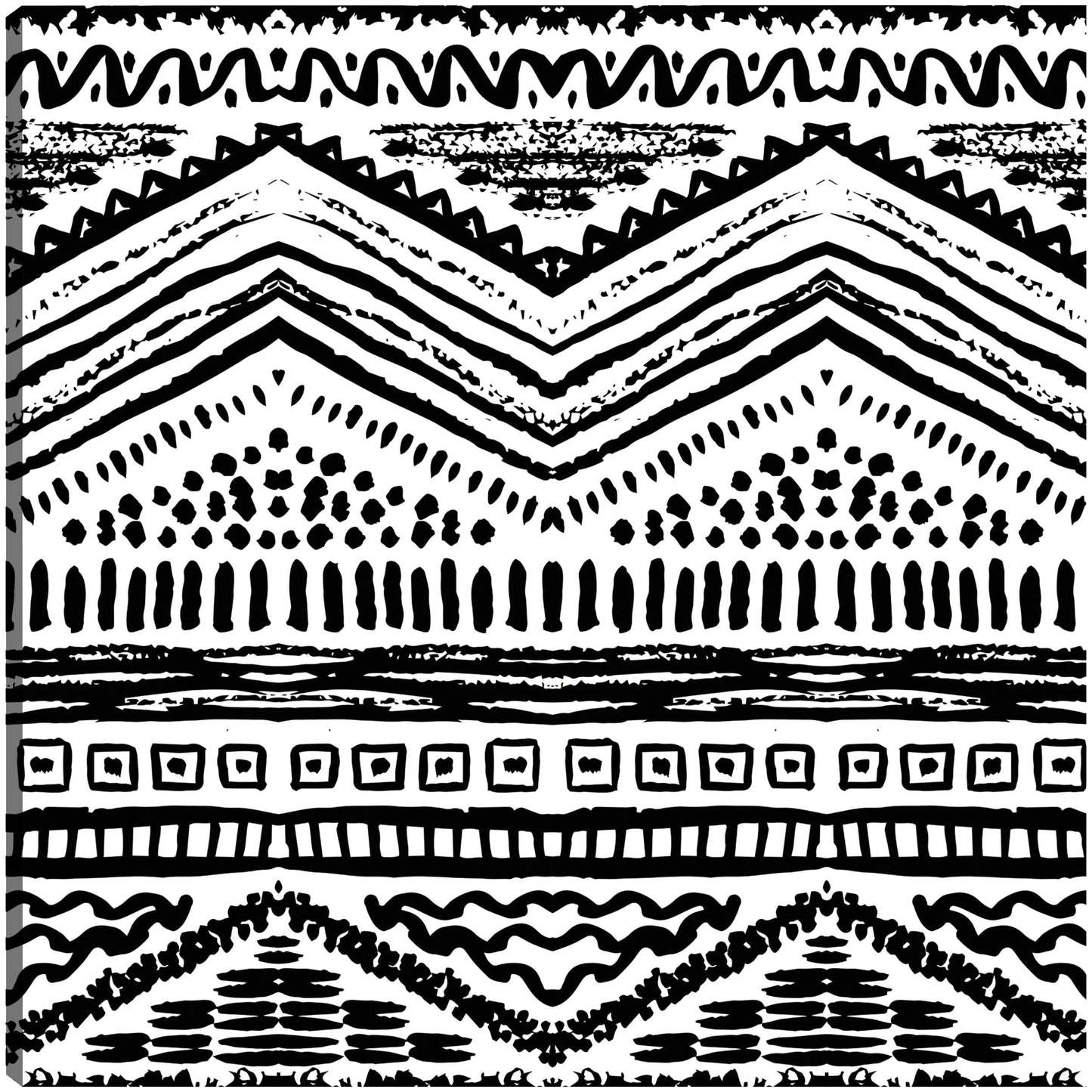 Patrón tribal de rayas zigzag - DP Gallery