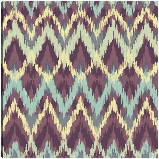 Patrón Ikat de jeans morados - DP Gallery