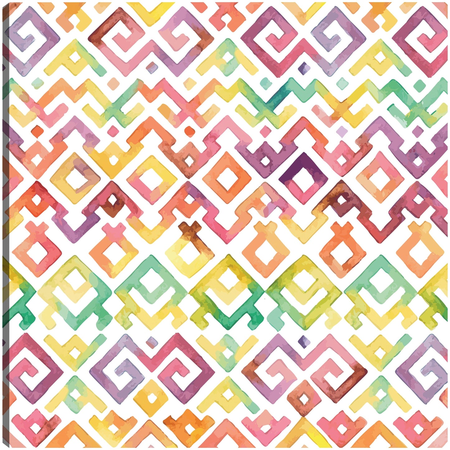 Patrón tribal de colores de vidrieras - DP Gallery
