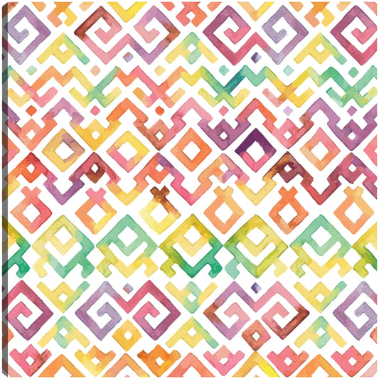 Patrón tribal de colores de vidrieras - DP Gallery