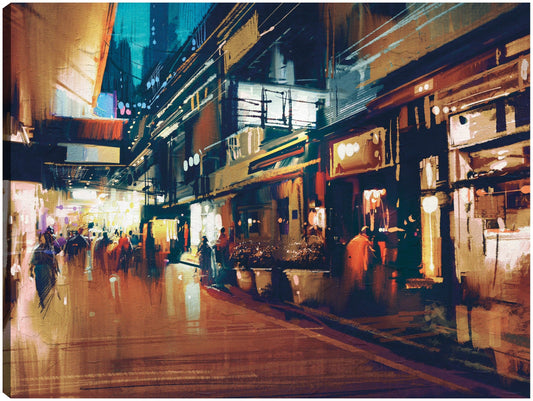 Noche en los colores de la ciudad de la ciudad - DP Gallery