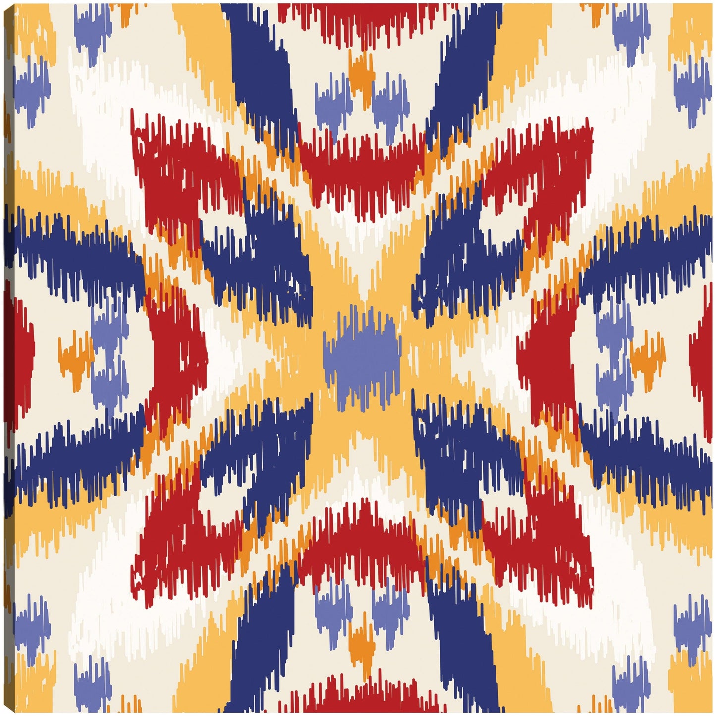 Ikat Indigo y Rojos - DP Gallery