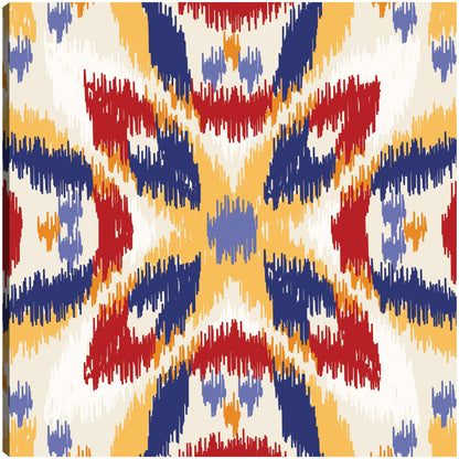 Ikat Indigo y Rojos - DP Gallery