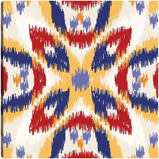 Ikat Indigo y Rojos - DP Gallery