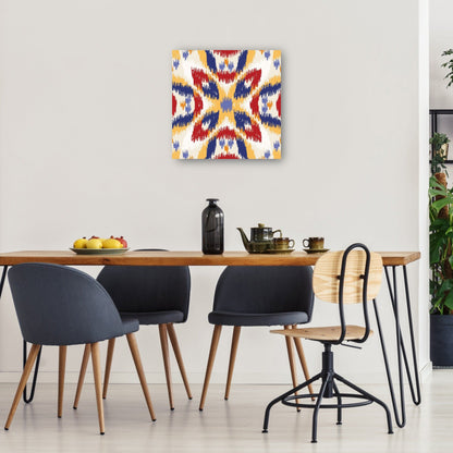 Ikat Indigo y Rojos - DP Gallery