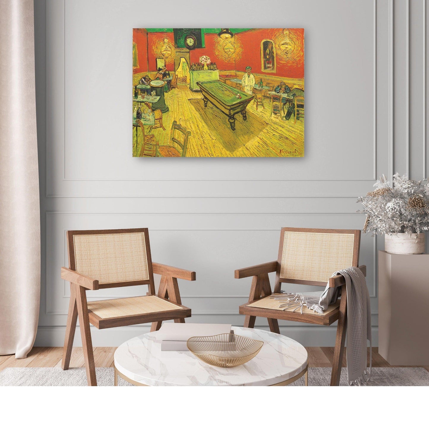 Café nocturno con mesa de billar - Portfolio Arts Group