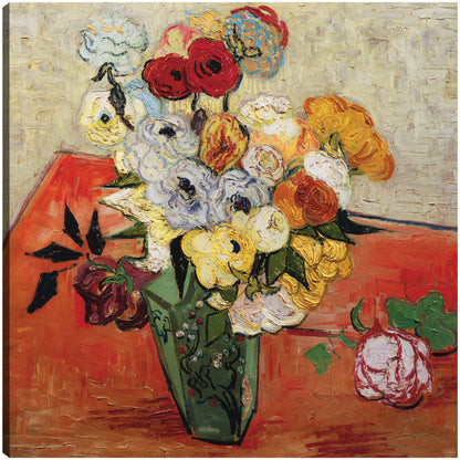 Van Gogh- Rosas y anémonas - Portfolio Arts Group