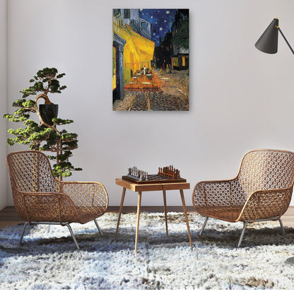 Terraza del café Van Gogh-Night - Portfolio Arts Group