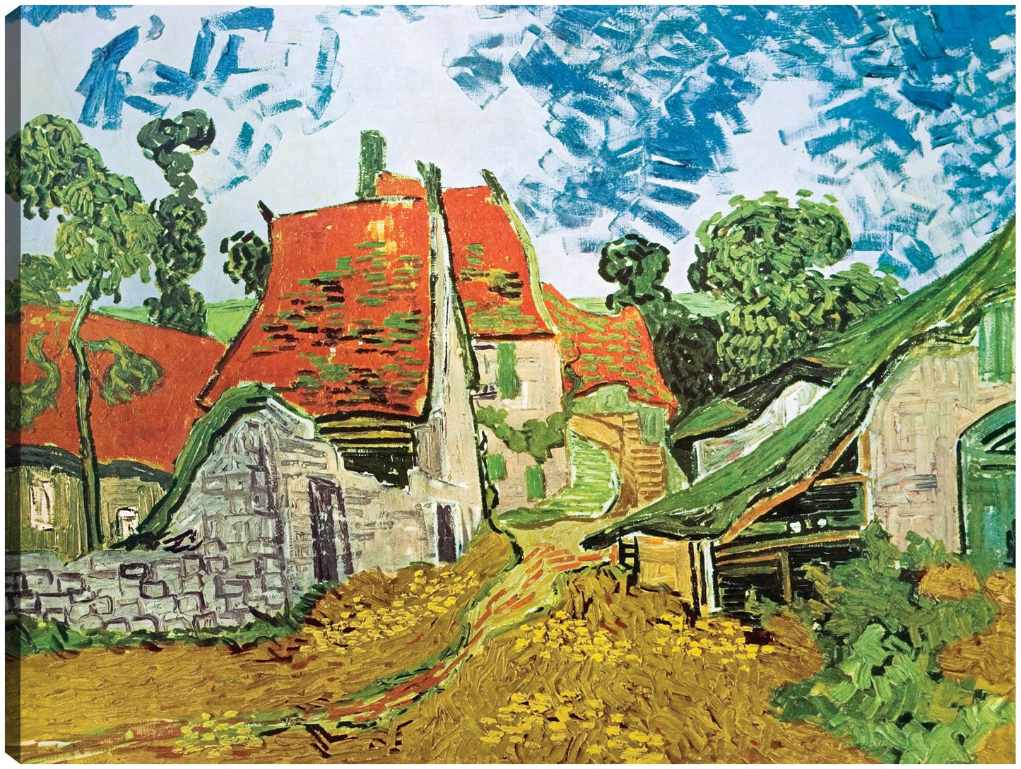 Calle Van Gough-Village en Auvers - Portfolio Arts Group