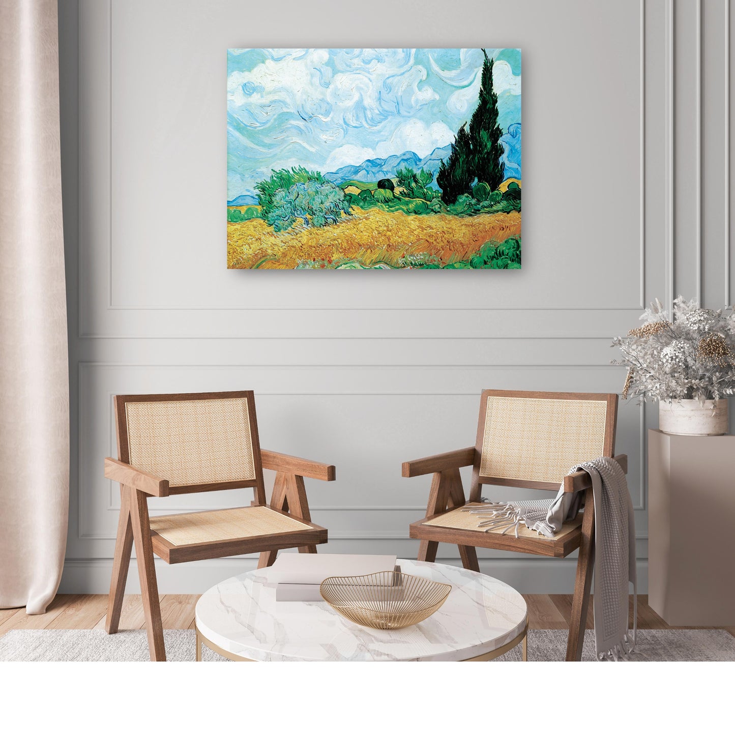 Van Gough-trigo amarillo y cipreses - Portfolio Arts Group