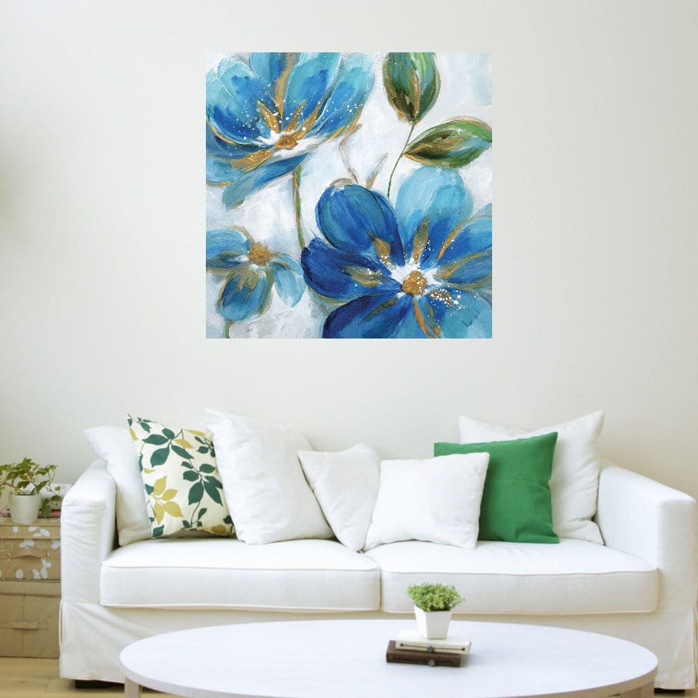 Azules Florecientes II - Nan