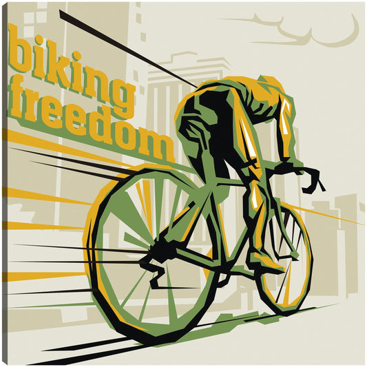 Cartel de la libertad en bicicleta - DP Gallery