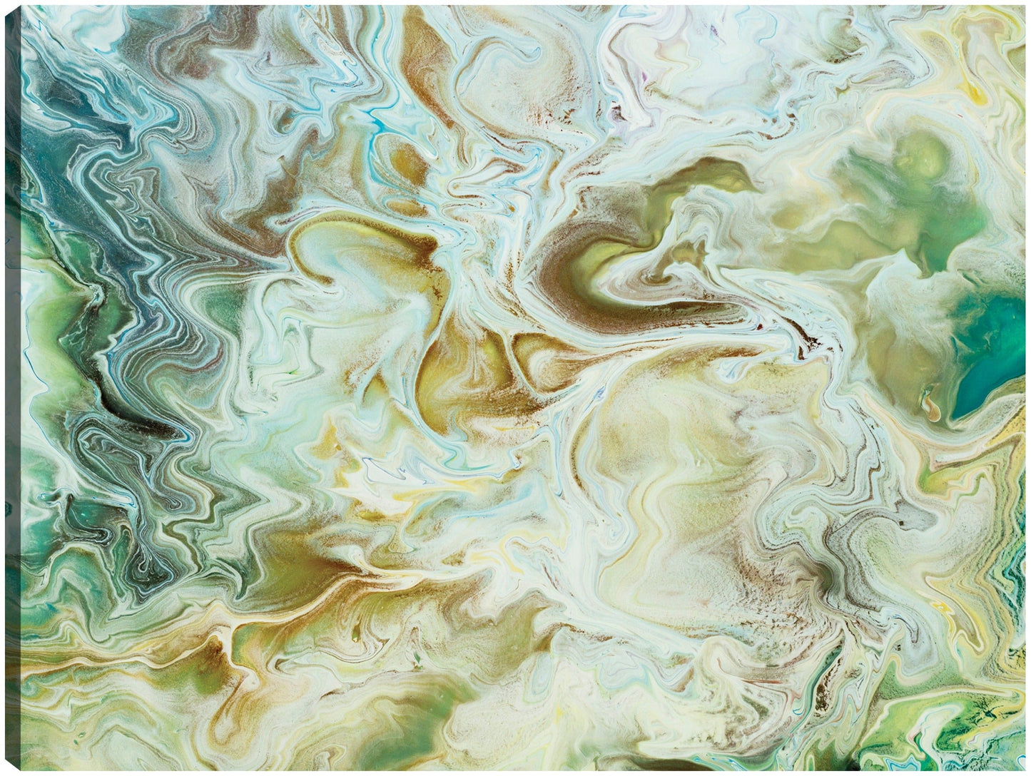 Olas de mármol de oro verde - DP Gallery