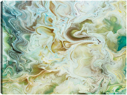 Olas de mármol de oro verde - DP Gallery