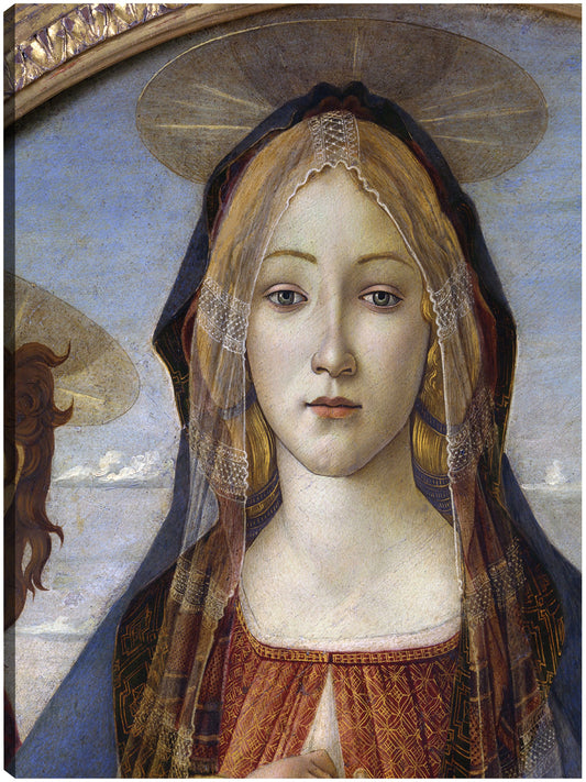 Detalle de La Virgen y el Niño con San Juan y Ángel Sandro Botticelli 1490 - Vintage Lavoie