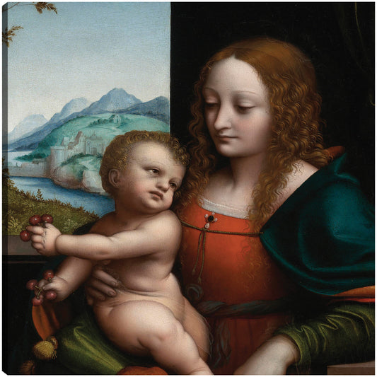 Giampietrino Virgen de las Cerezas detalle - Vintage Lavoie