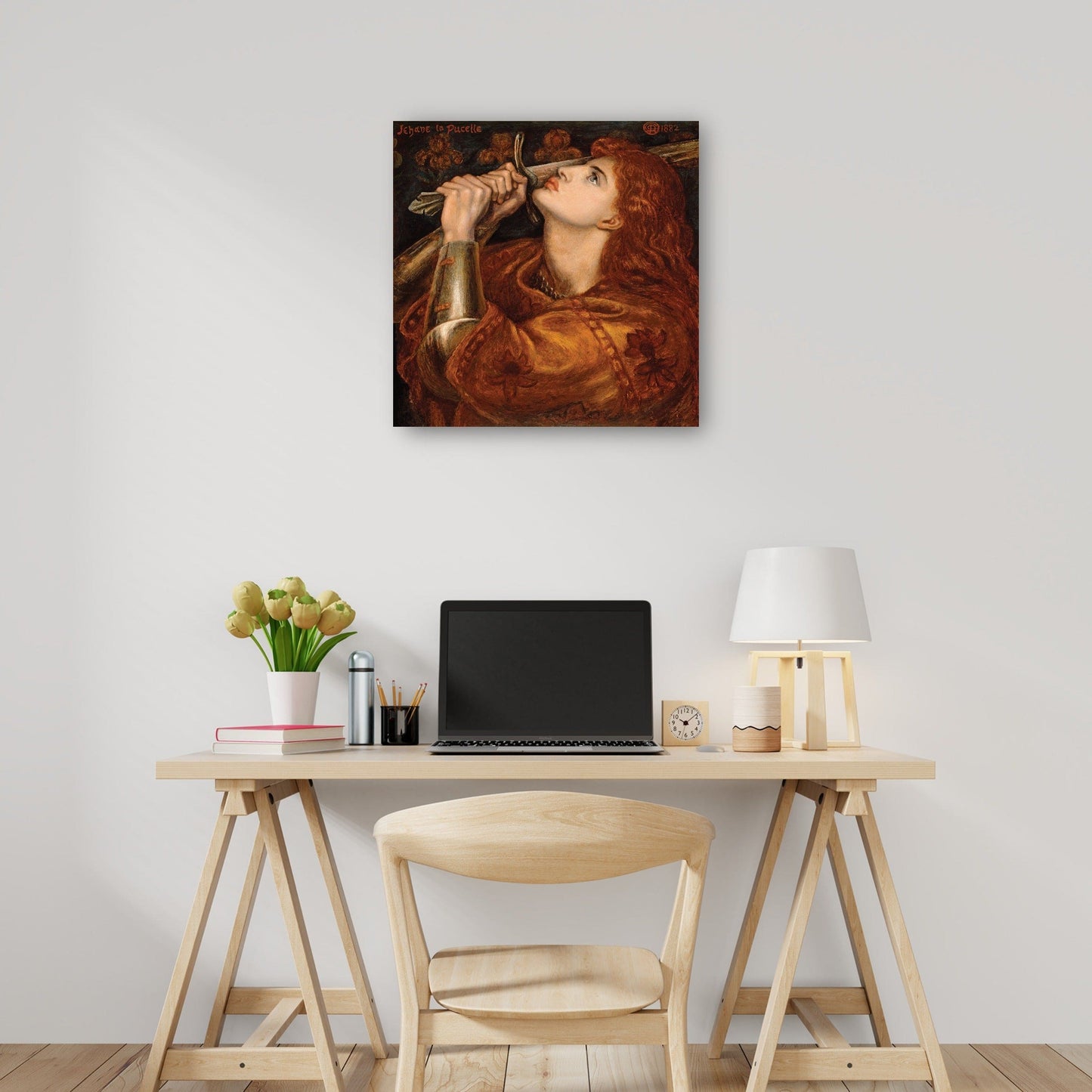 Juana de Arco Dante Gabriel Rosetti 1882 - Vintage Lavoie