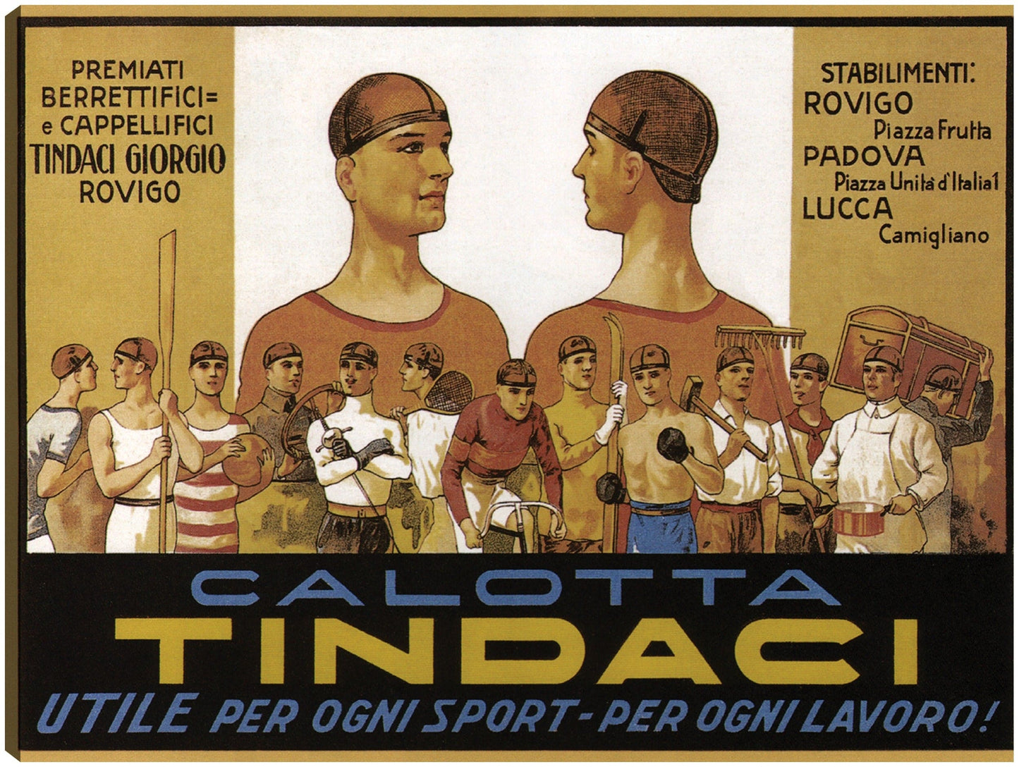Calotta Tindaci Gorra deportiva Ad 1910 - Vintage Lavoie