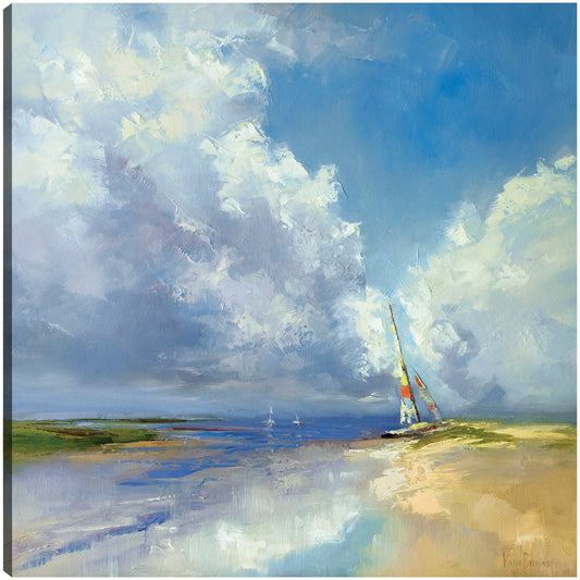 Velero en una playa de arena - Kasia Bruniany