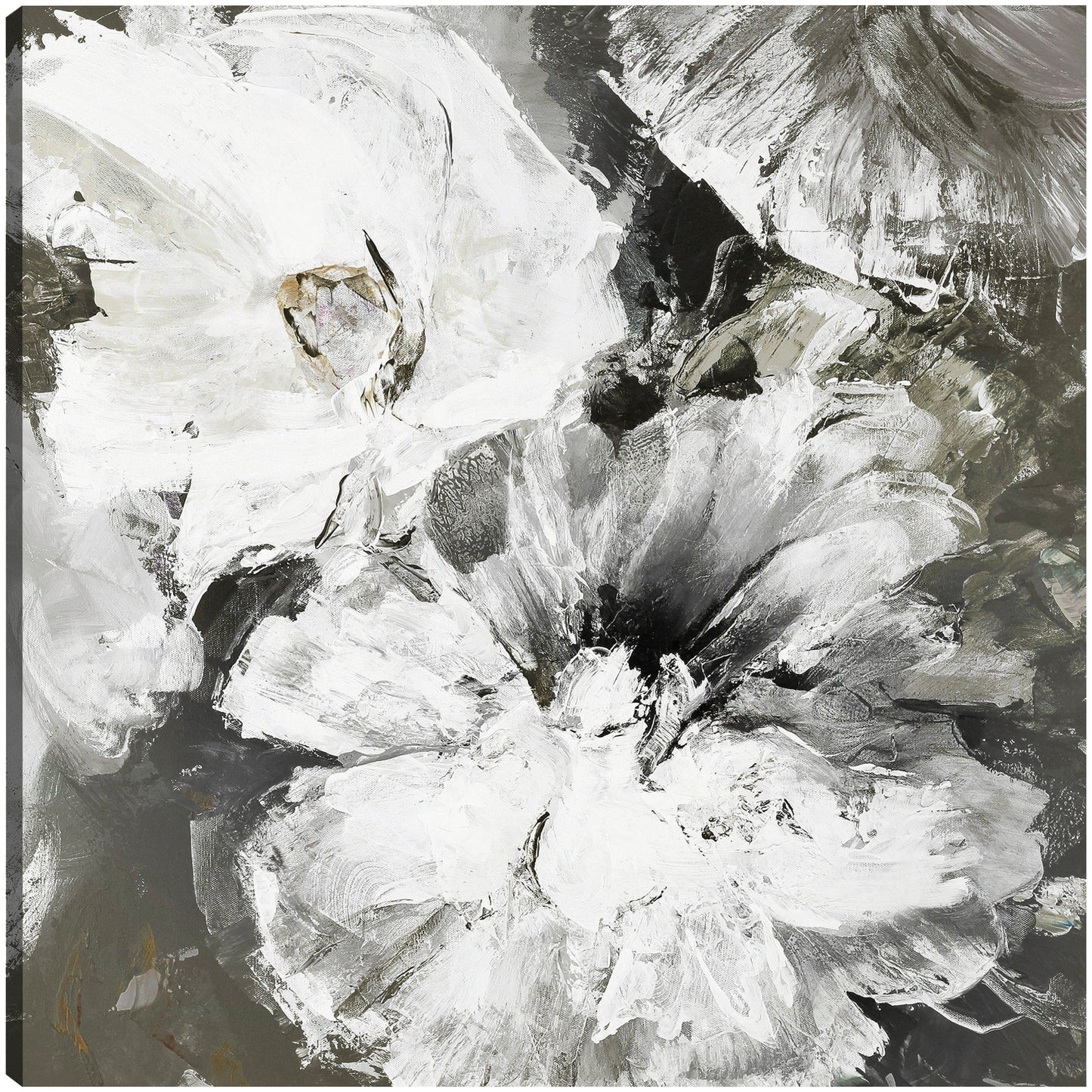 Flores blancas y grises - Design Fabrikken