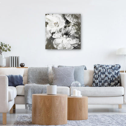 Flores blancas y grises - Design Fabrikken