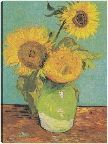 Tres girasoles en un jarrón, 1888 - Vincent Van Gogh