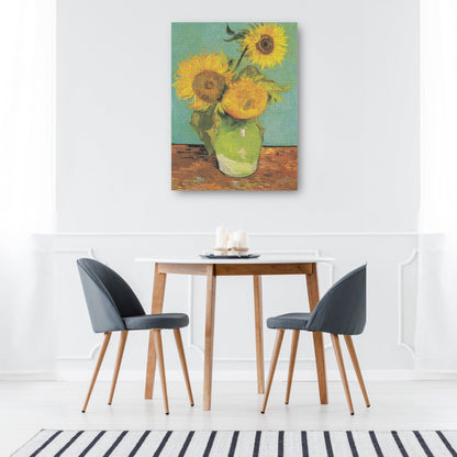 Tres girasoles en un jarrón, 1888 - Vincent Van Gogh