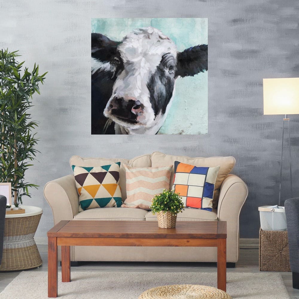 Vaca en blanco y negro - Heather Hayes