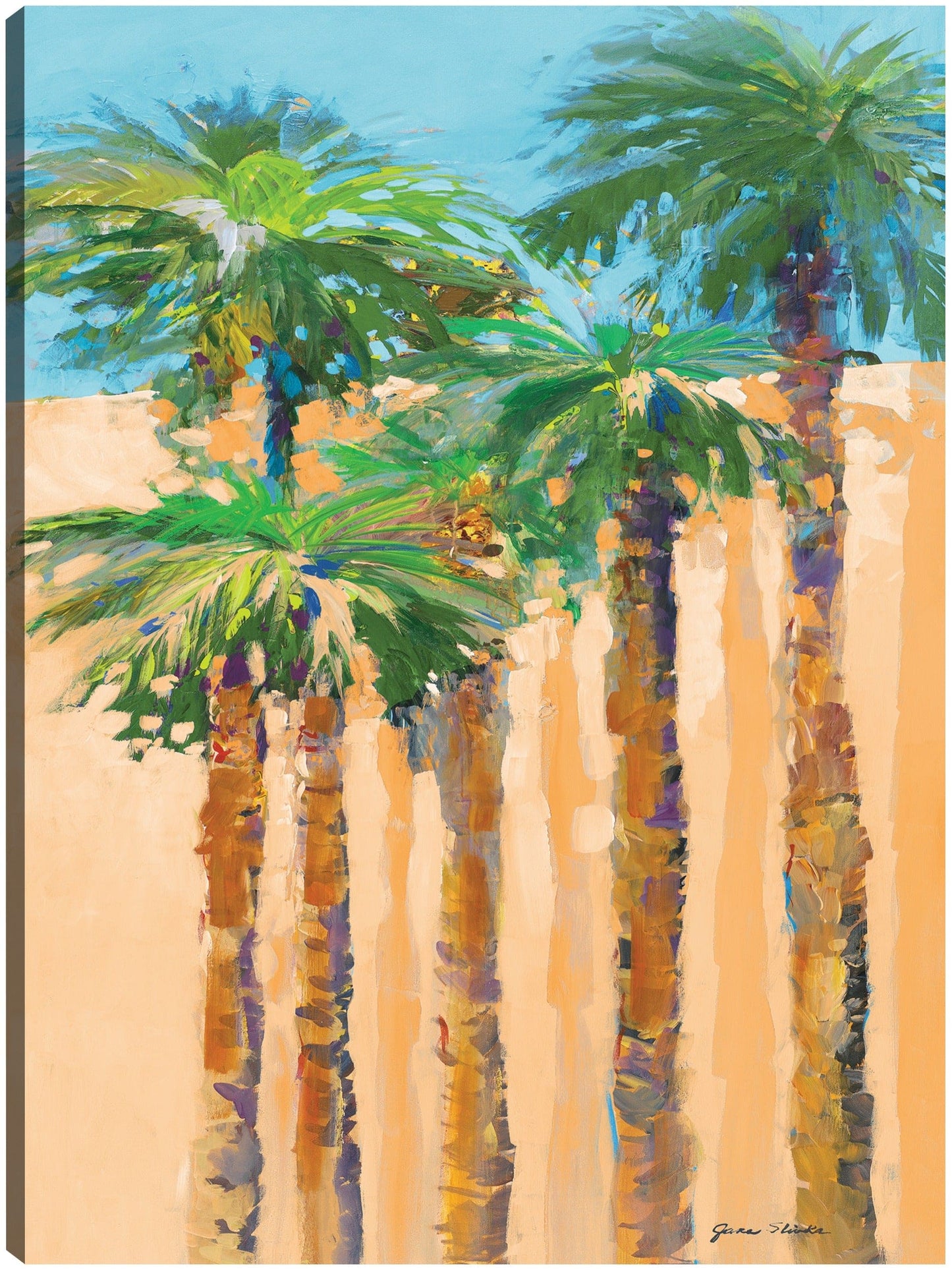 Palmas de sombra bronceadas II - Jane Slivka