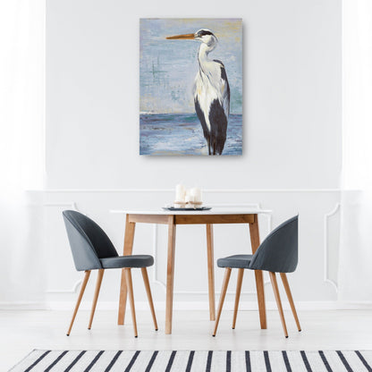 Garza azul sobre azul II - Patricia Pinto
