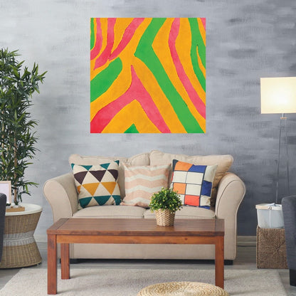 Impresión de cebra psicodélica I - Patricia Pinto