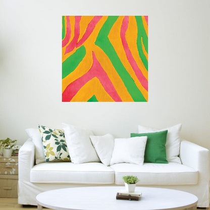 Impresión de cebra psicodélica I - Patricia Pinto