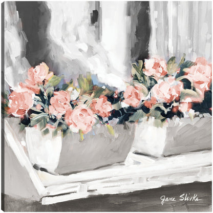 Ventana floral rosa - Jane Slivka