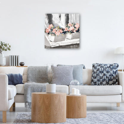 Ventana floral rosa - Jane Slivka