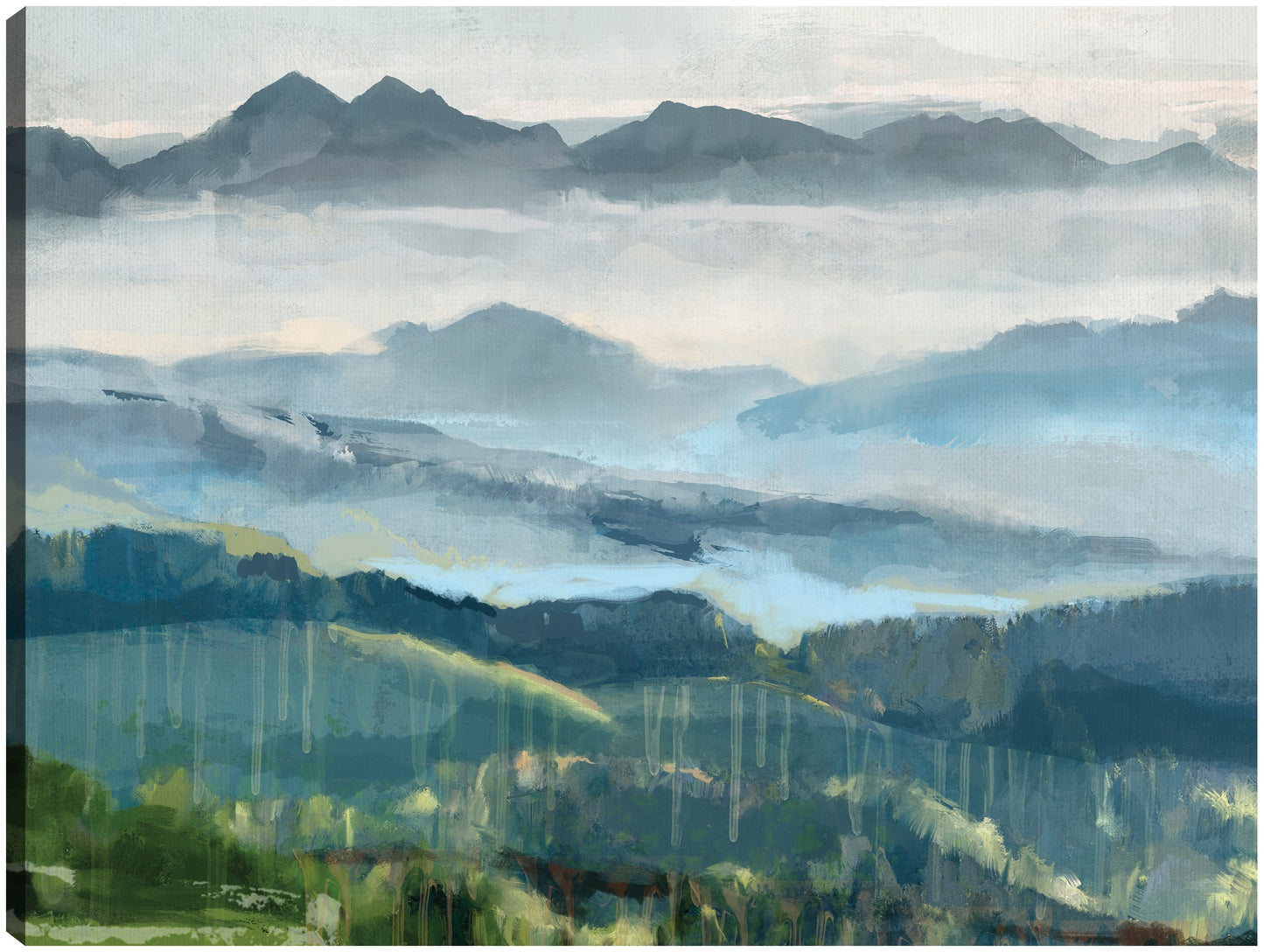 Vista de la montaña brumosa - Studio Arts