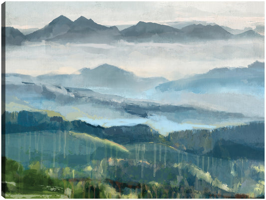 Vista de la montaña brumosa - Studio Arts