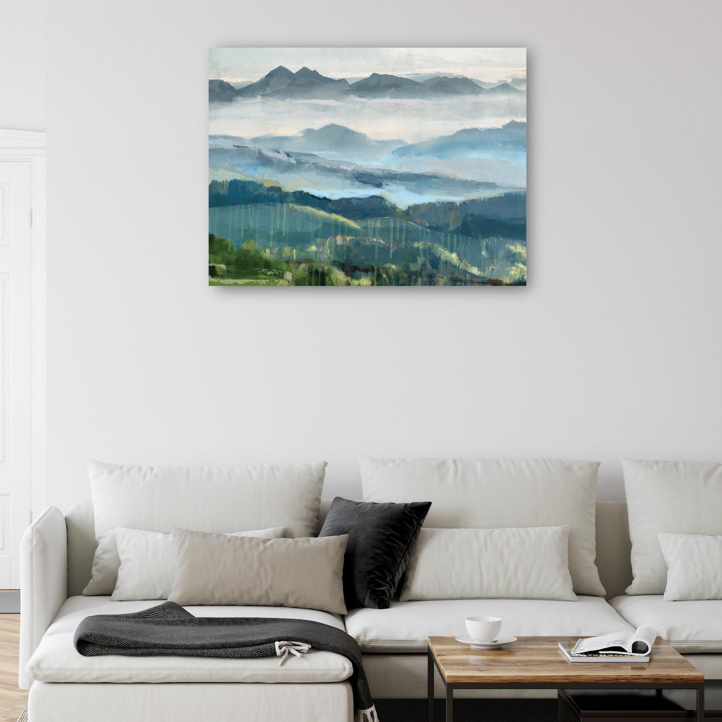 Vista de la montaña brumosa - Studio Arts