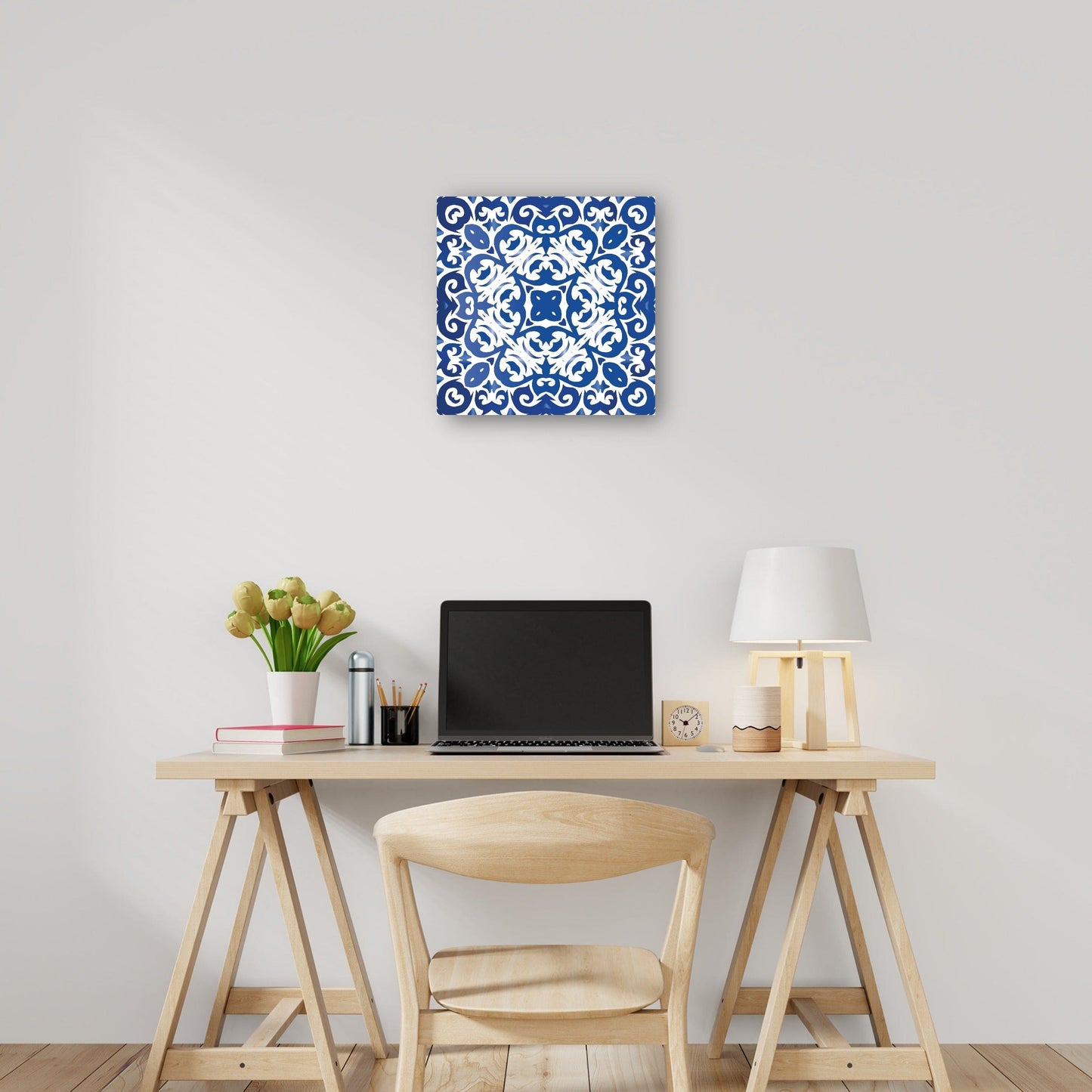 Patrón de mosaico azul azulejo - DP Gallery