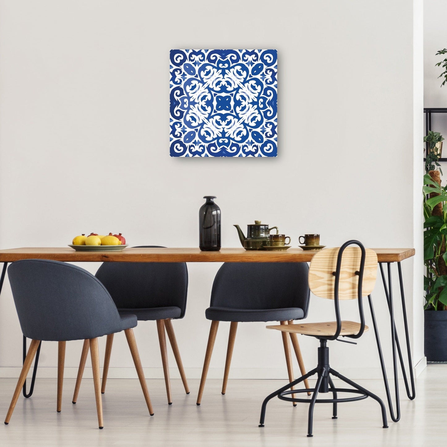 Patrón de mosaico azul azulejo - DP Gallery