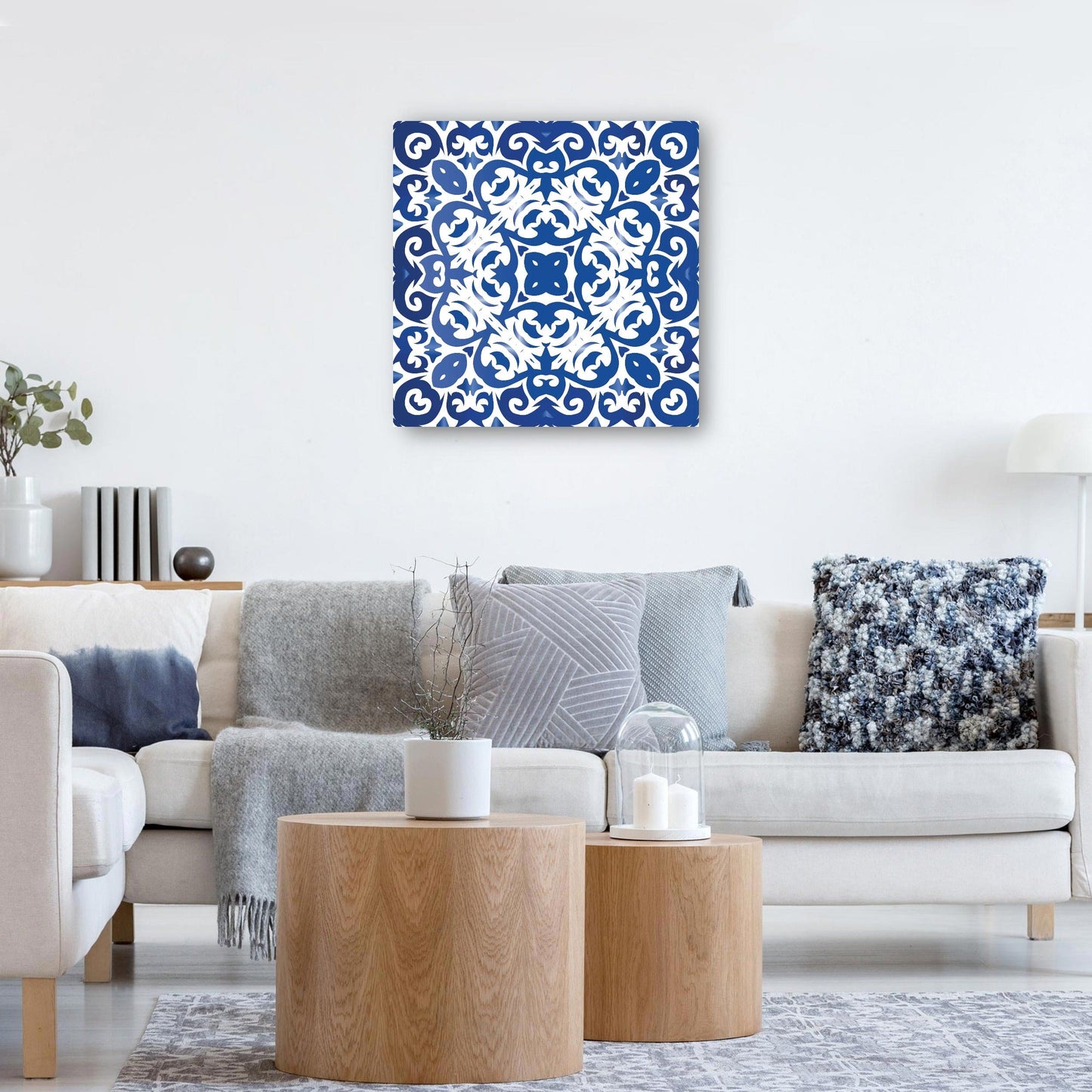 Patrón de mosaico azul azulejo - DP Gallery