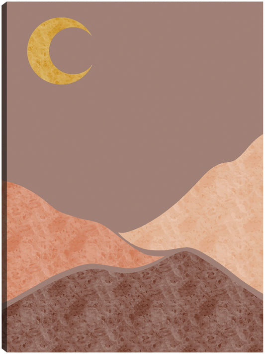 Luna creciente de las colinas de Boho - DP Gallery