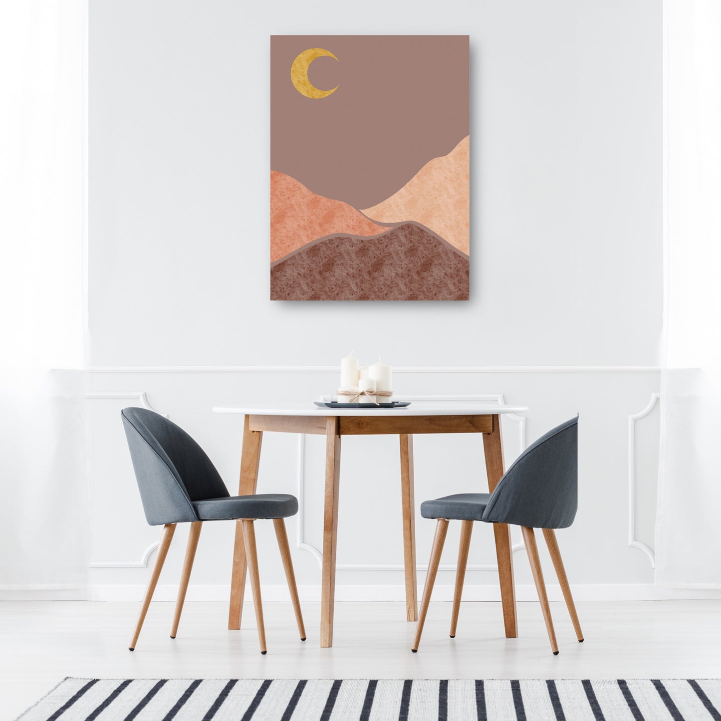 Luna creciente de las colinas de Boho - DP Gallery