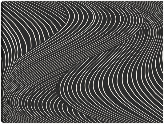 Ondas de línea de terciopelo negro - DP Gallery