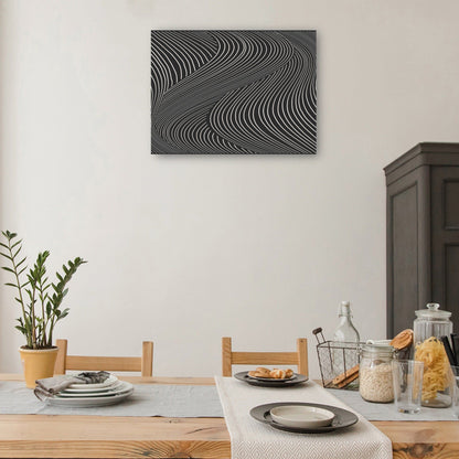 Ondas de línea de terciopelo negro - DP Gallery