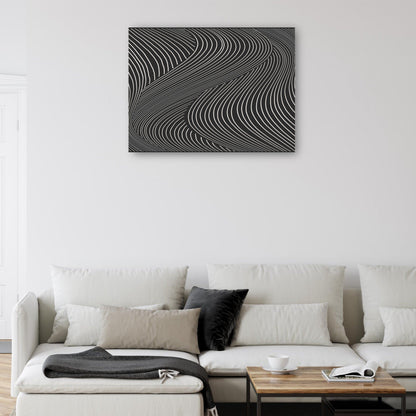 Ondas de línea de terciopelo negro - DP Gallery
